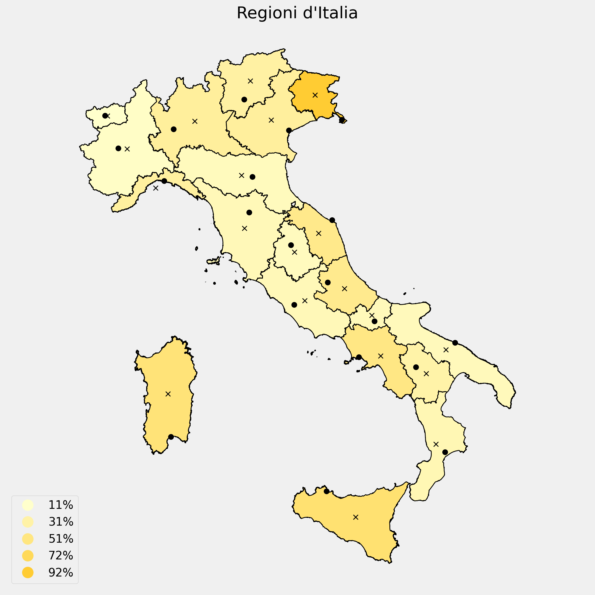 Il capoluogo e il centro